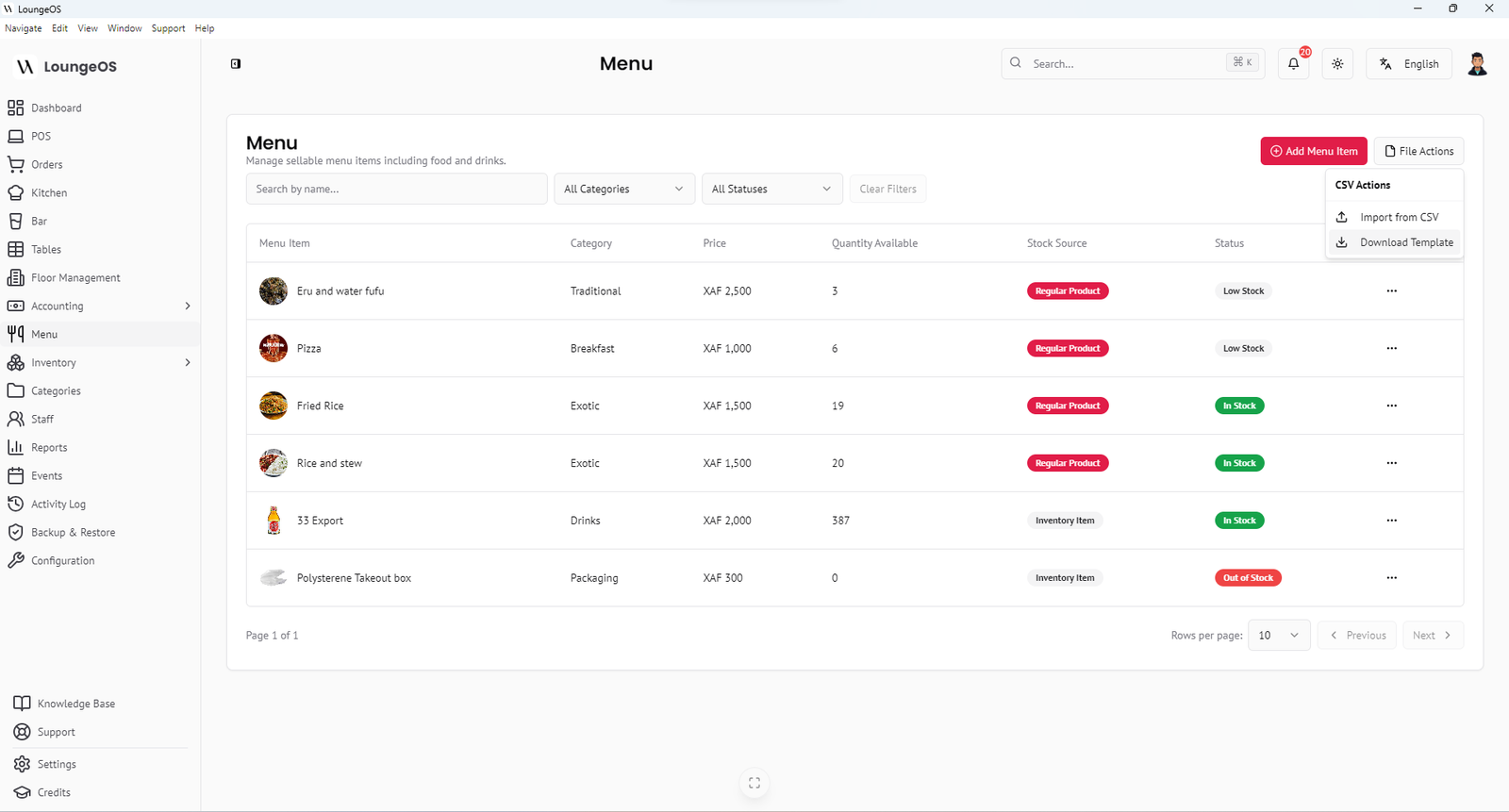 LoungeOS Screenshot